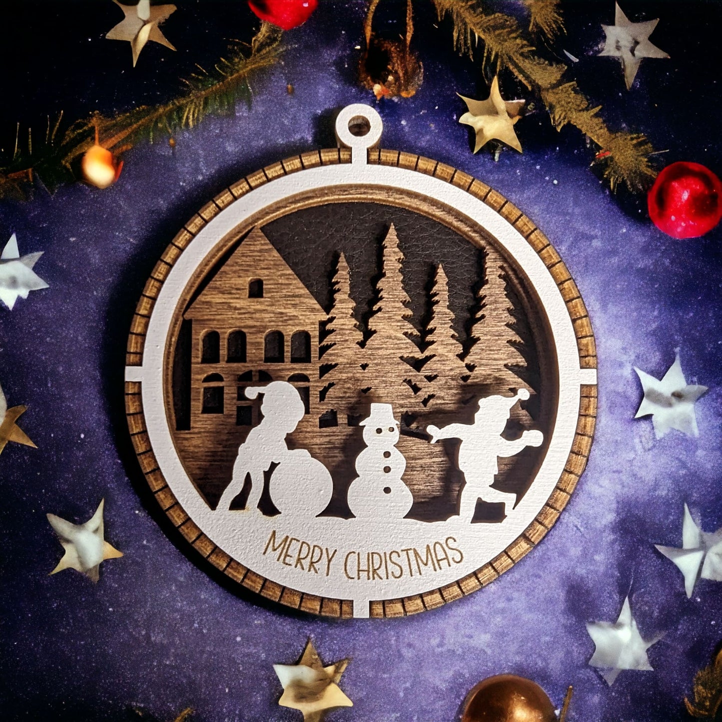 Custom Engraved 3d Christmas Ornament