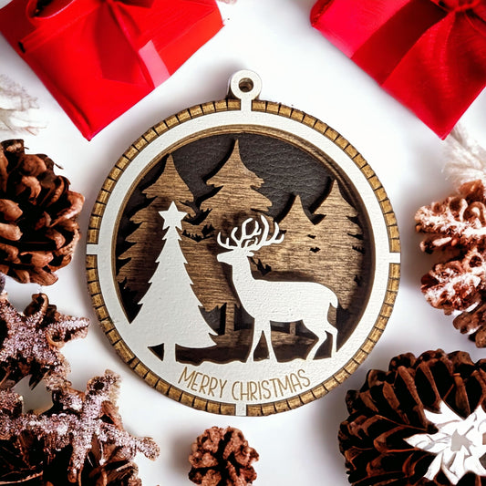 Custom Engraved 3d Christmas Ornament