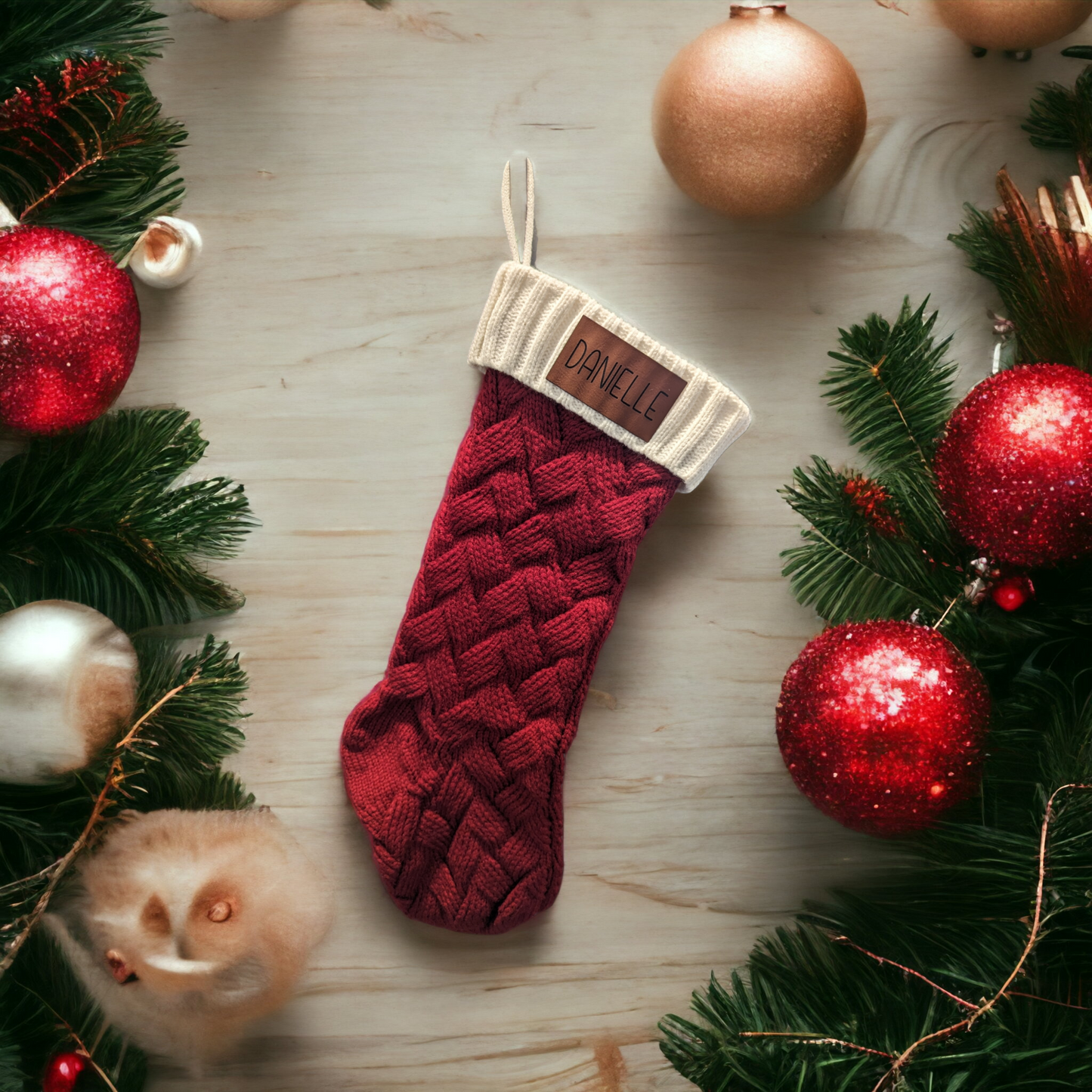 Custom Engraved Christmas Stocking